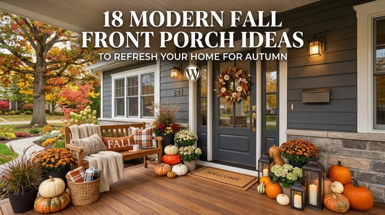 18 Modern Fall Front Porch Ideas to Refresh Your Home for Autumn