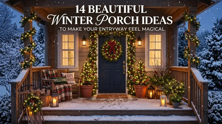 14 Beautiful Winter Porch Ideas to Make Your Entryway Feel Magical